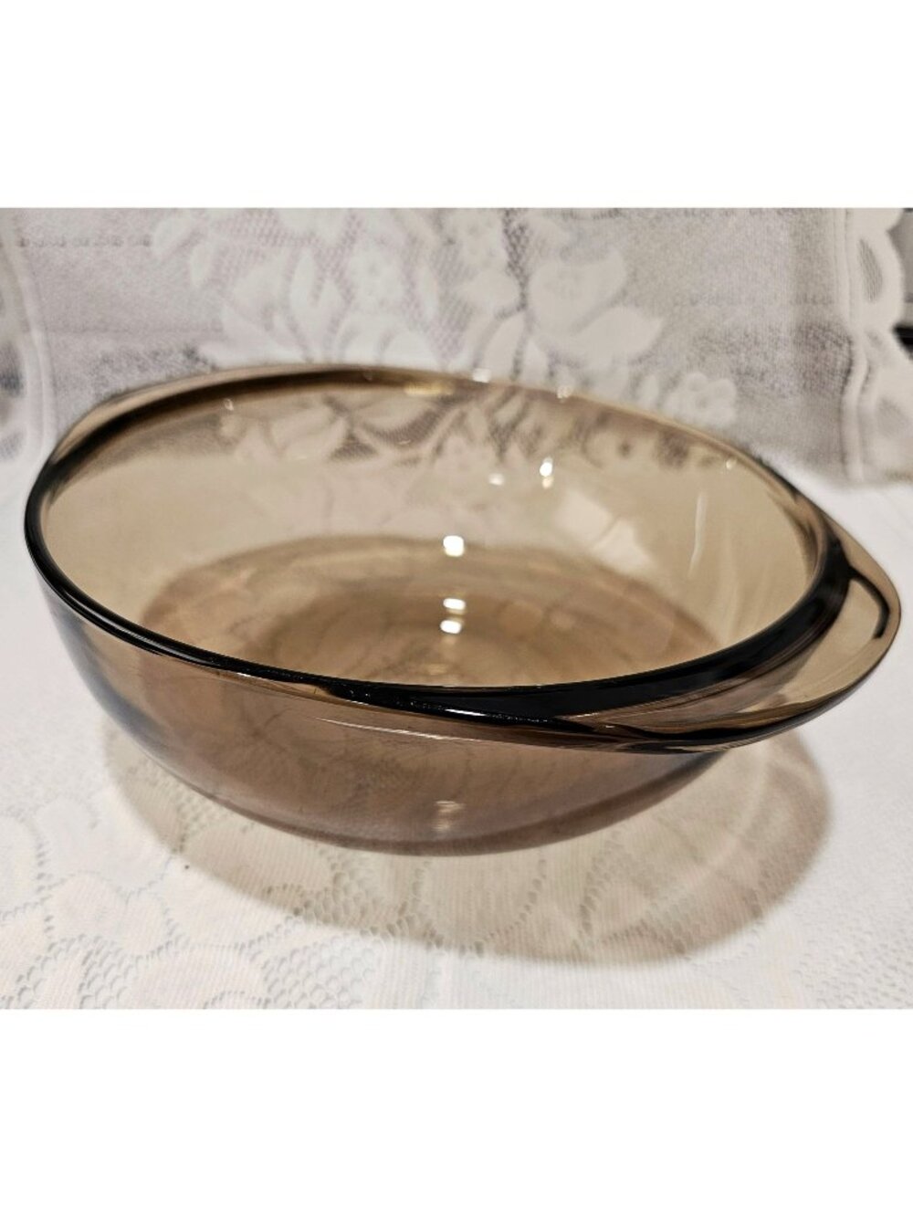 Pyrex Vision Amber Casserole Dish 1.5qt Corning Ware vtg oven to table bake